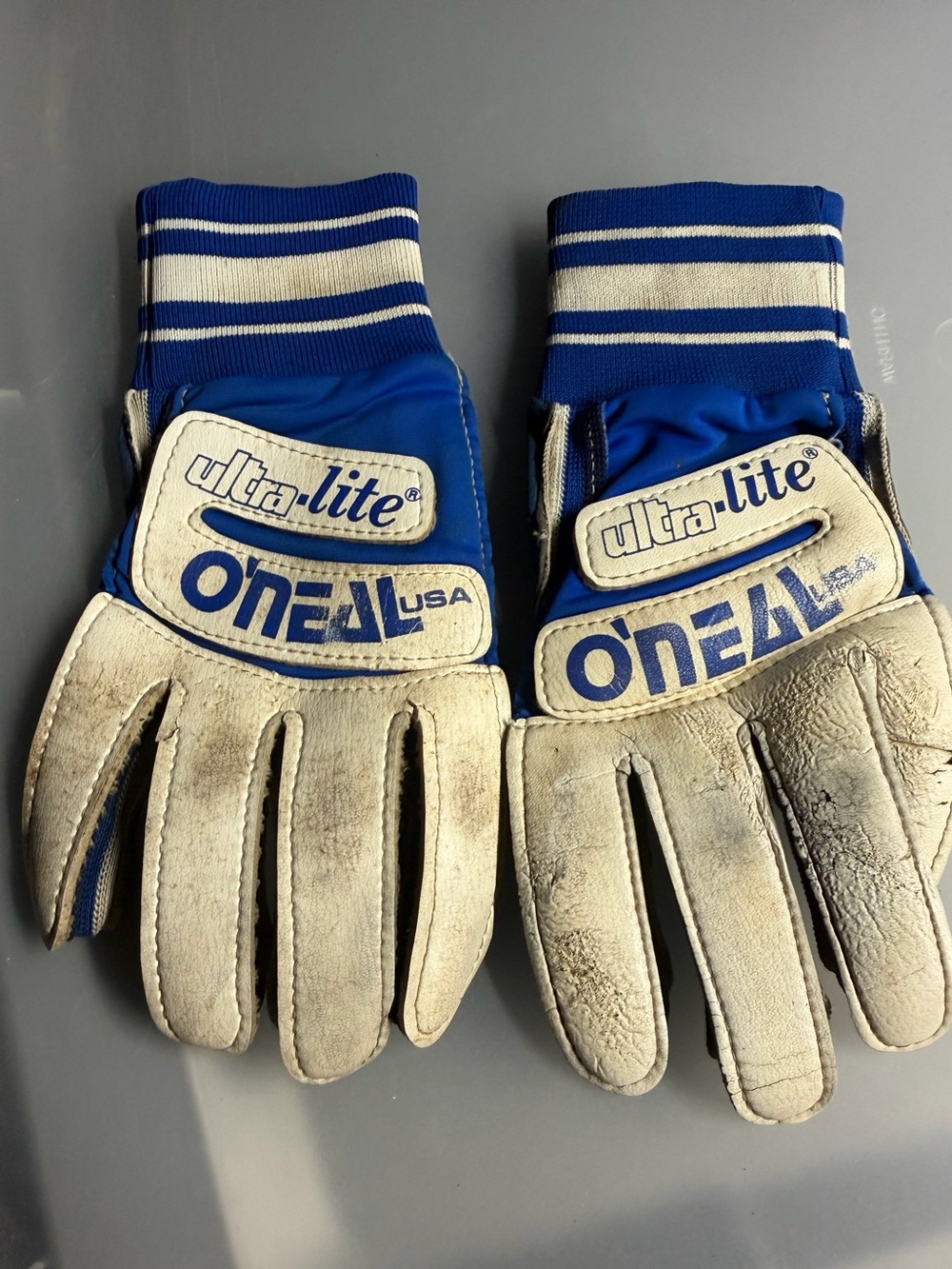 Vintage O'neal USA Ultra-lite Motocross Gloves - Size Large L 10